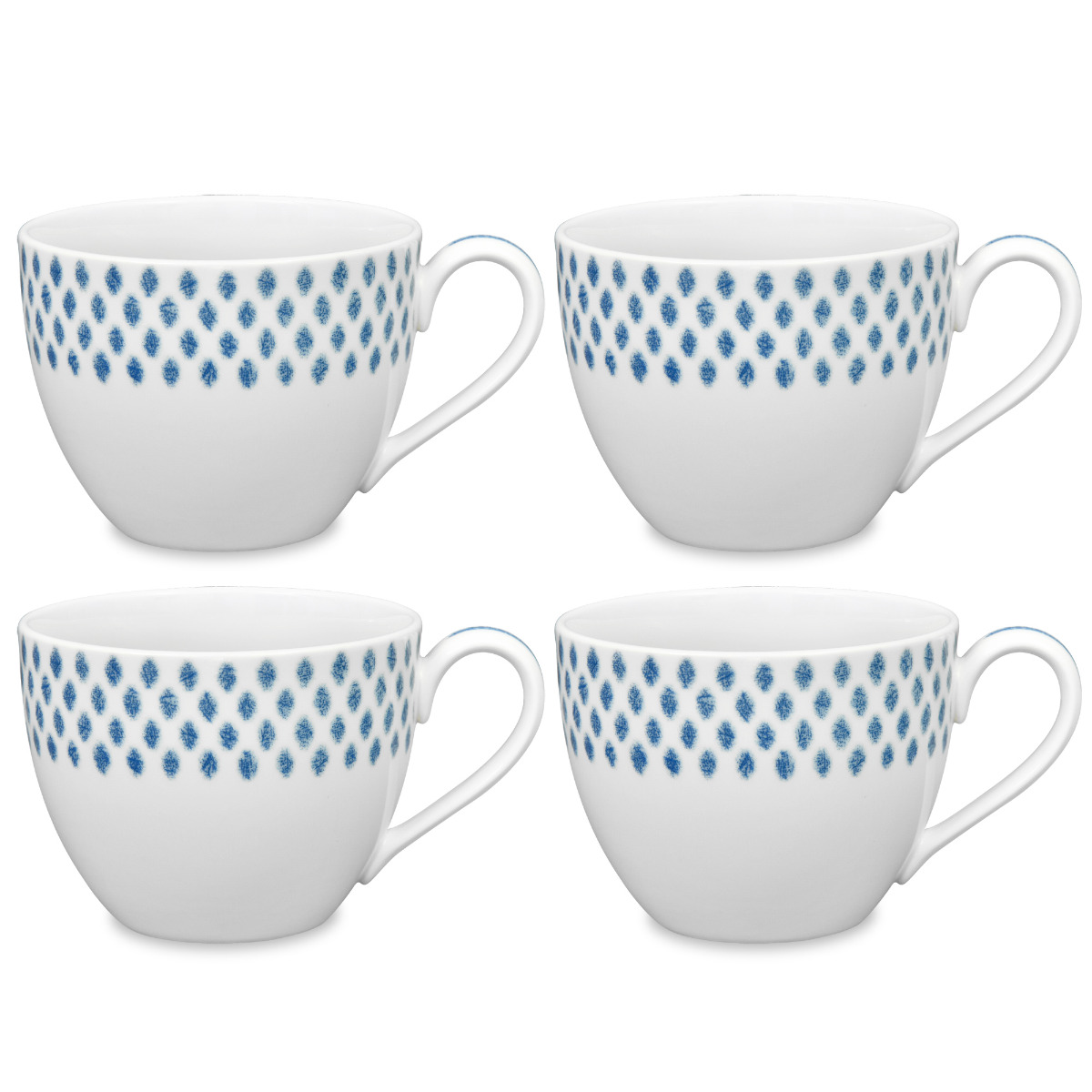 Blue Hammock Set of 4 Cups