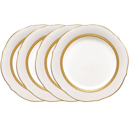 Accent Plate, Scalloped, 9", Set of 4