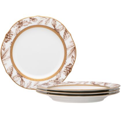 Accent Plates - Harvest, Scalloped, 9", Set of 4