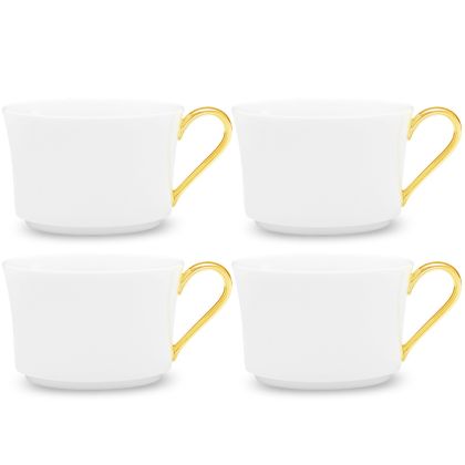 Cup with Round Handle, 7 1/2 oz., 4 1/2", Set of 4