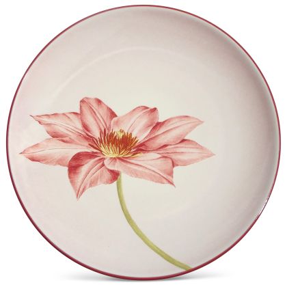 Accent/Luncheon Plate, Floral, 8 1/4" (Clematis)