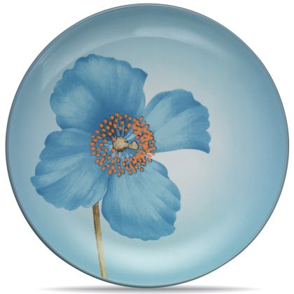 Accent/Luncheon Plate, Floral, 8 1/4" (Blue Poppy)