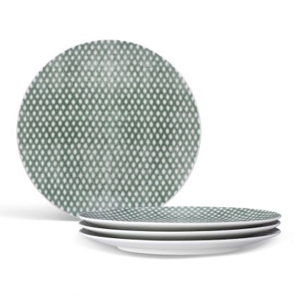 Coupe Dots Salad Plate, 9 1/2", Set of 4