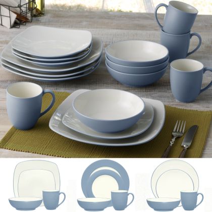食器 Band new Amazon.com: E-far Plates and Bowls Set for 8, 24-Piece