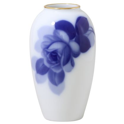 Blue Rose Vase, 5"