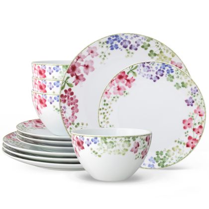 Noritake Bloomington Road Colorful 12-Piece Dinnerware Set