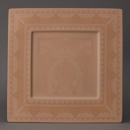 Square Rim Plate, 10 1/2"