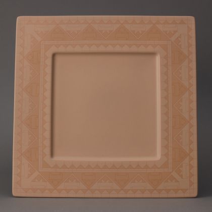 Square Rim Plate, 10 1/2"
