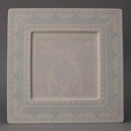 Square Rim Plate, 10 1/2"