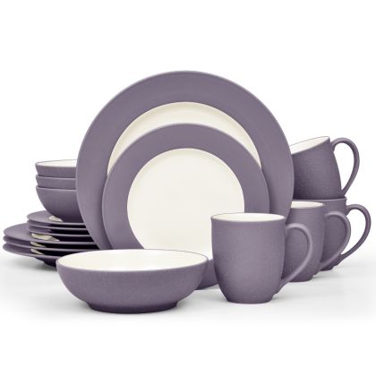 Noritake Colorwave - Set Di Insalatiera E Pasta In Grafite, 5 Pezzi In Gres, Lavabile In Lavastoviglie