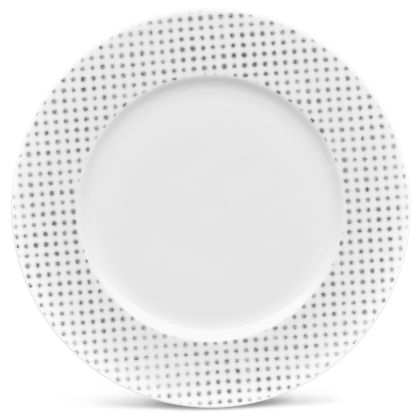 Rim Dot Dinner Plate, 11"