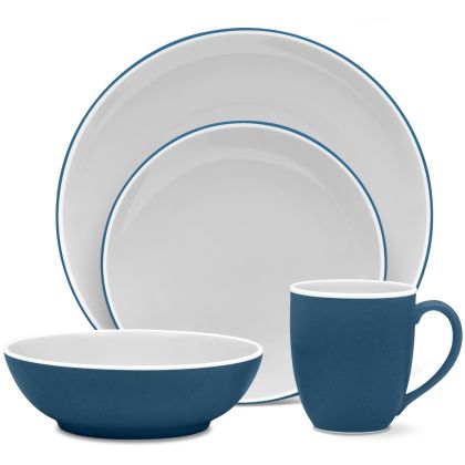 Noritake COLORTRIO BLUE小3皿、中3皿のセット ColorTrio Blue by Noritake