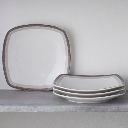 Dinner Plate, Square, 10 3/4", Set of 4