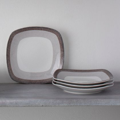Salad/Dessert Plate, Square, 8 1/4", Set of 4