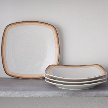 Dinner Plate, Square, 10 3/4", Set of 4