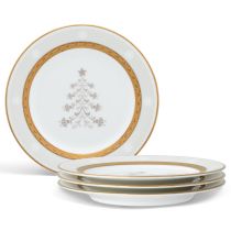 Appetizer Plate, Holiday Tree, 6 1/4", Set of 4