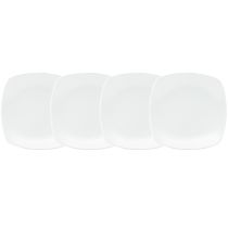 Square Appetizer Plates, Set of 4, 6 1/2"