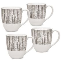 Slate Weave Mugs, 12 oz, Set of 4