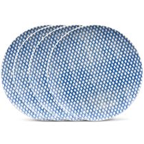 Coupe Dots Salad Plate, 9 1/2", Set of 4