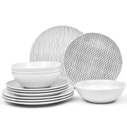 12-Piece Set, Coupe, Service for 4
